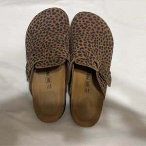 Leopard Print Women's Mules